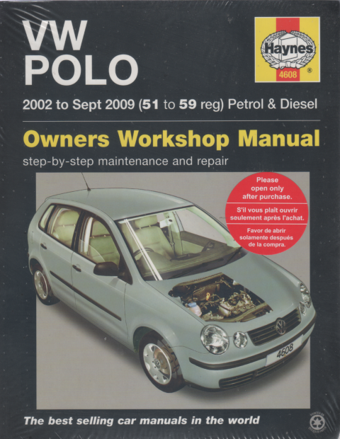 VW Volkswagen Polo Petrol Diesel 2002-2009 Haynes Service Repair Manual   